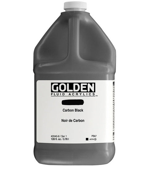 Acrylic fluid - 128 oz carbon black s1