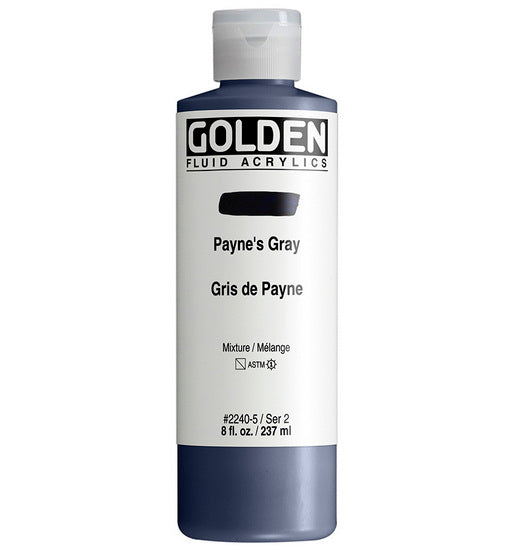 Acrylique fluide - 8 oz  gris de payne  s2