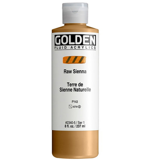 Acrylique fluide - 8 oz  sienne naturelle  s1