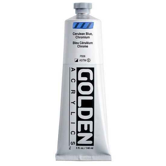 Acrylique haute viscosité - 5 oz  bleu ceruleum chrome  s7