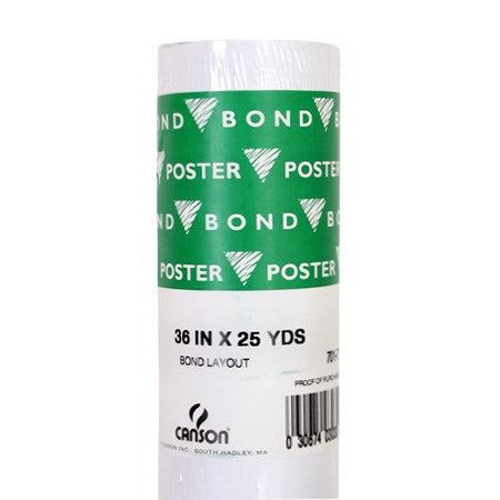 Bond paper roll - 36in - 25y