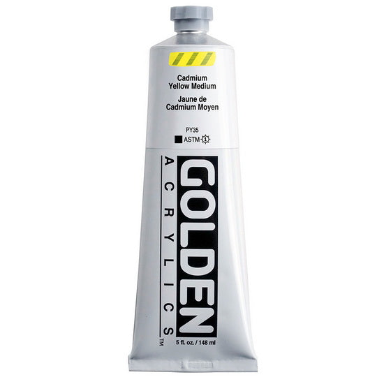 Acrylique haute viscosité - 5 oz  jaune de cadmium moyen  s7