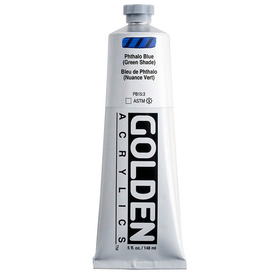 Acrylique haute viscosité - 5 oz  bleu phthalo nuance vert  s4