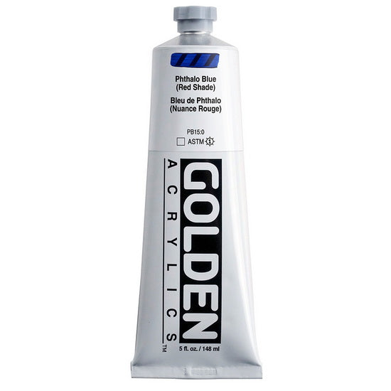 Acrylique haute viscosité - 5 oz  bleu phthalo nuance rouge  s4