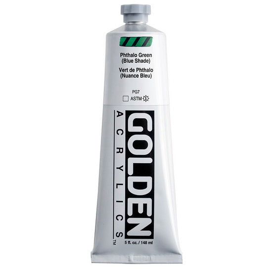 Acrylique haute viscosité - 5 oz  vert phthalo nuance bleu  s4