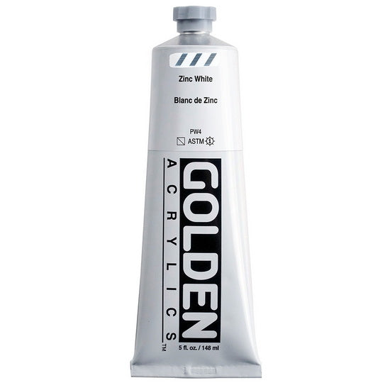 Acrylic heavy body - 5 oz  zinc white  s1