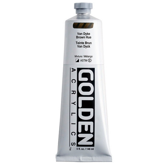 Acrylique haute viscosité - 5 oz  brun van dyck imitation  s3