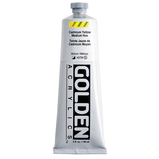 Acrylique haute viscosité - 5 oz  jaune cadmium moyen imit.  s4