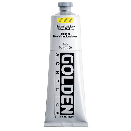 Acrylique haute viscosité - 5 oz  jaune benzimidazolone mo.  s3