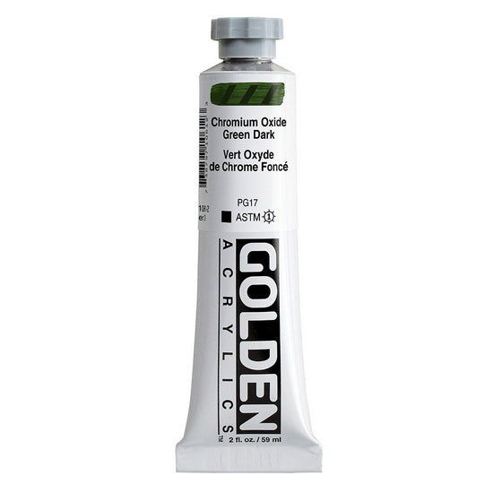 Acrylique haute viscosité - 2 oz  vert foncé oxide chrome  s3