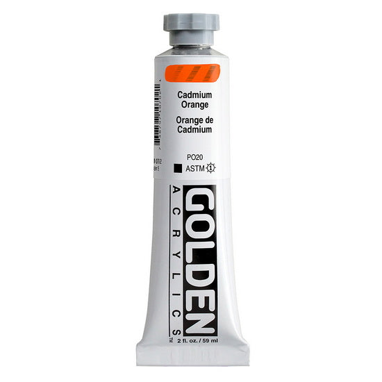 Acrylique haute viscosité - 2 oz  orange de cadmium  s8
