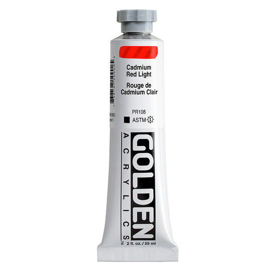 Acrylique haute viscosité - 2 oz  rouge de cadmium clair  s9