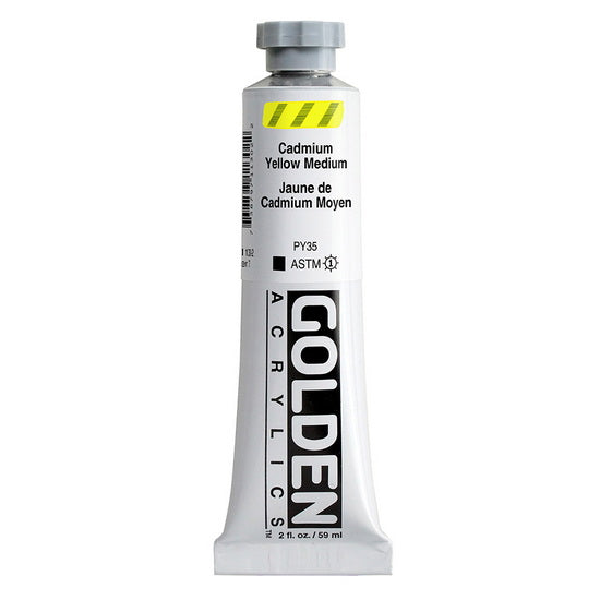Acrylic heavy body - 2 oz  cadmium yellow medium  s7