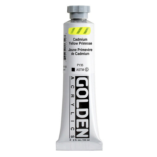 Acrylique haute viscosité - 2 oz  jaune de cadmium primrose  s7
