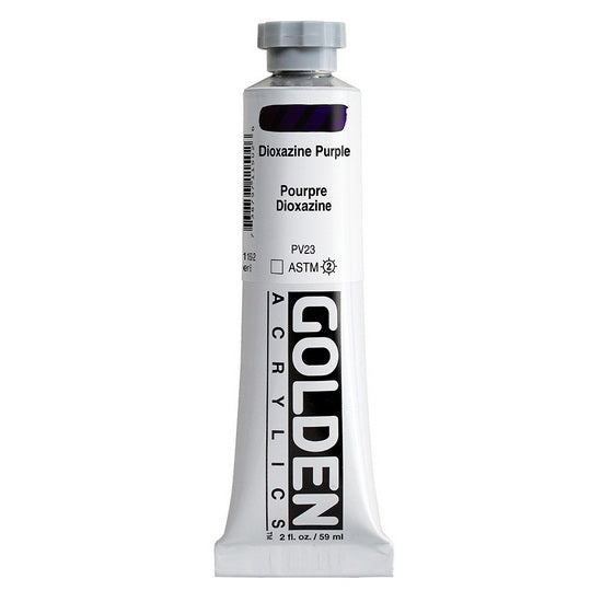 Acrylique haute viscosité - 2 oz  violet de dioxazine  s6