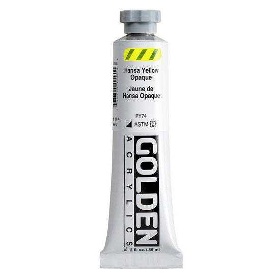 Acrylic heavy body - 2 oz  hansa yellow opaque  s4