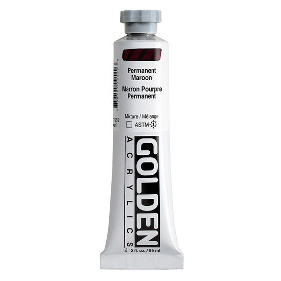 Acrylic heavy body - 2 oz  permanent maroon  s7