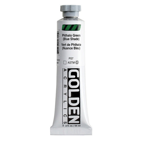Acrylique haute viscosité - 2 oz  vert phthalo nuance bleu  s4