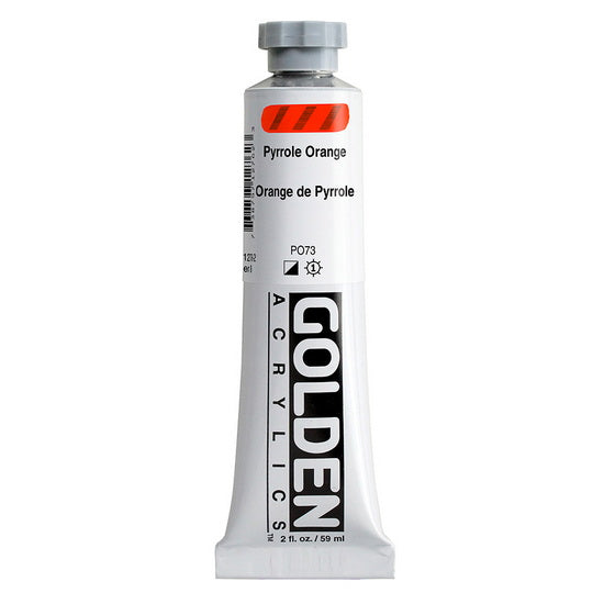 Acrylic heavy body - 2 oz  pyrrole orange  s8