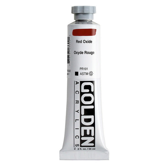 Acrylique haute viscosité - 2 oz  oxyde rouge  s1