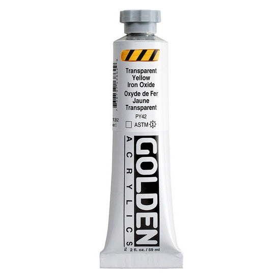 Acrylic heavy body - 2 oz  transparent yellow iron oxide  s3