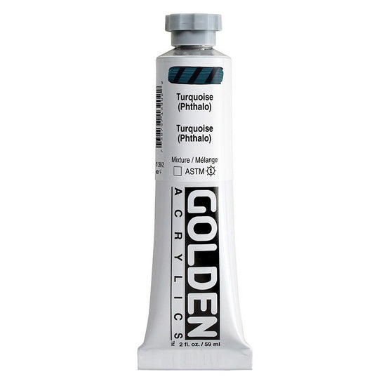 Acrylique haute viscosité - 2 oz  turquoise phthalo  s4