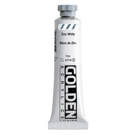 Acrylique haute viscosité - 2 oz  blanc de zinc  s1