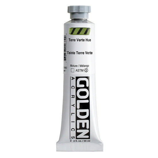 Acrylique haute viscosité - 2 oz  terre verte imitation  s1