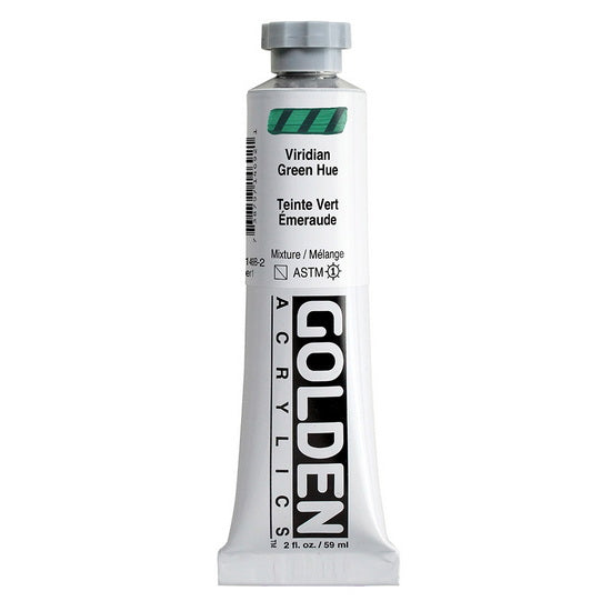 Acrylic heavy body - 2 oz  viridescentian green hue  s1