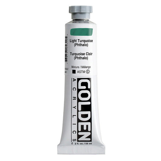 Acrylique haute viscosité - 2 oz  turquoise clair phthalo  s3