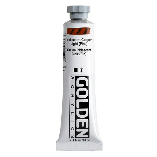 Acrylique haute viscosité - 2 oz  cuivre clair irid. fin  s7