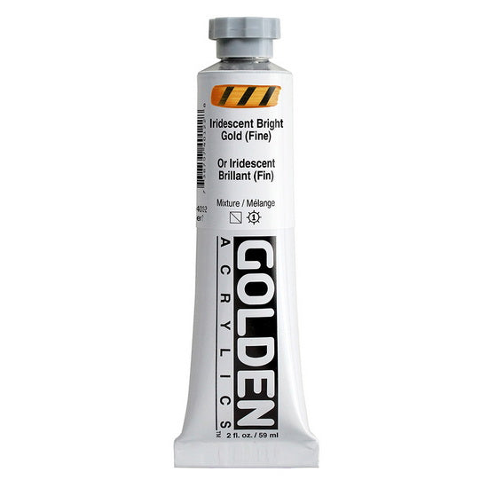 Acrylique haute viscosité - 2 oz  or irid. brillant fin  s7