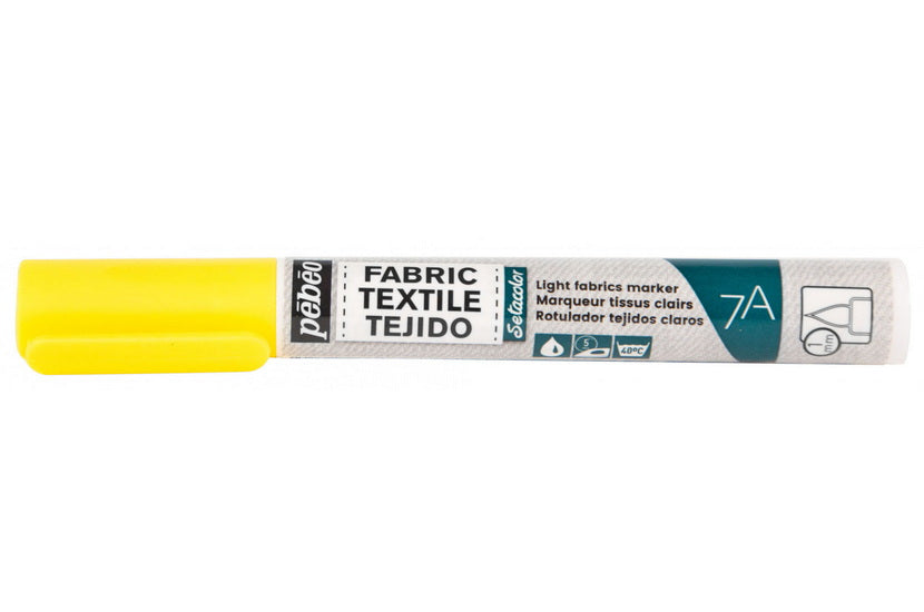 Marqueur textile - setacolor - t.clair - 1mm - jaune