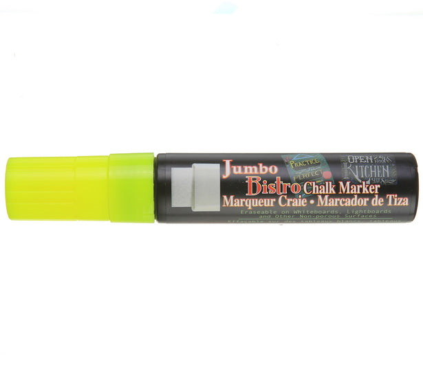 Marqueur craie - bistro - jumbo - jaune fluo