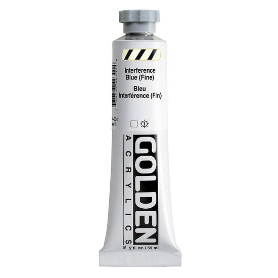 Acrylique haute viscosité - 2 oz  bleu interference fin  s7