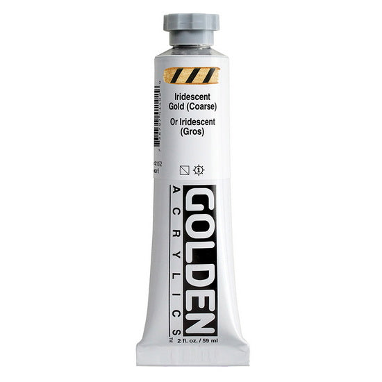 Acrylic heavy body - 2 oz  iridescent gold coarse  s6