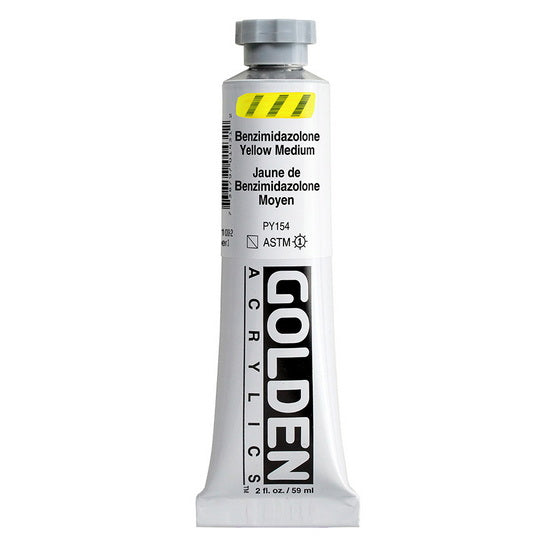 Acrylique haute viscosité - 2 oz  jaune benzimidazolone mo.  s3