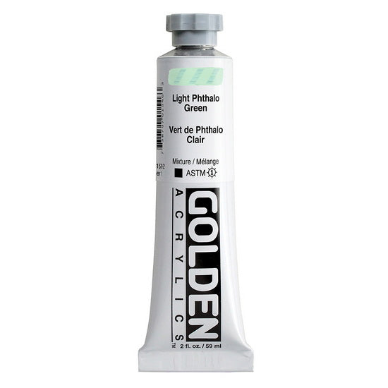 Acrylique haute viscosité - 2 oz  vert de phthalo clair  s1