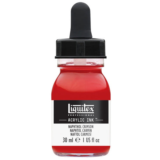 Encre acrylique napthol carmin - 30ml