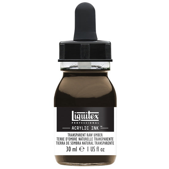 Encre acrylique terre d'ombre naturelle transparent- 30ml