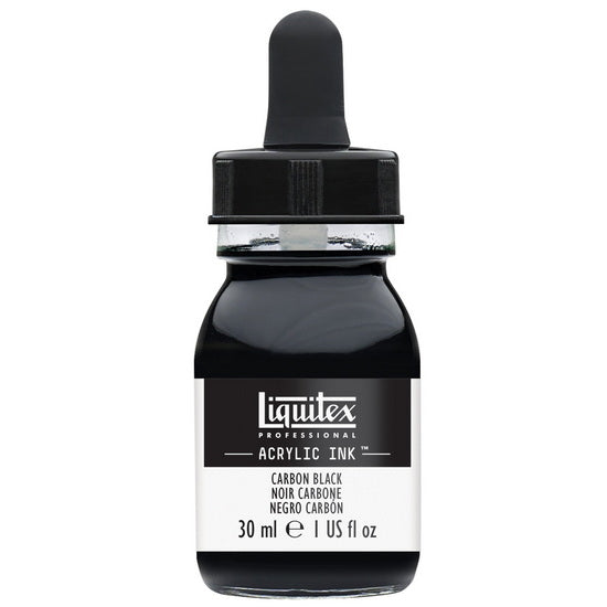 Encre acrylique noir carbone - 30ml