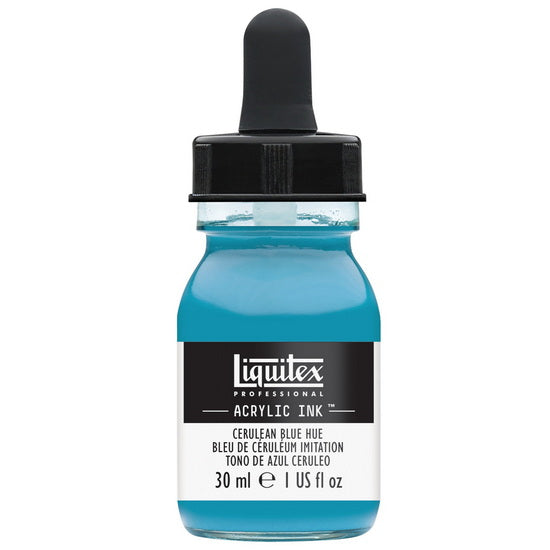 Encre acrylique bleu de céruléum imitation - 30ml