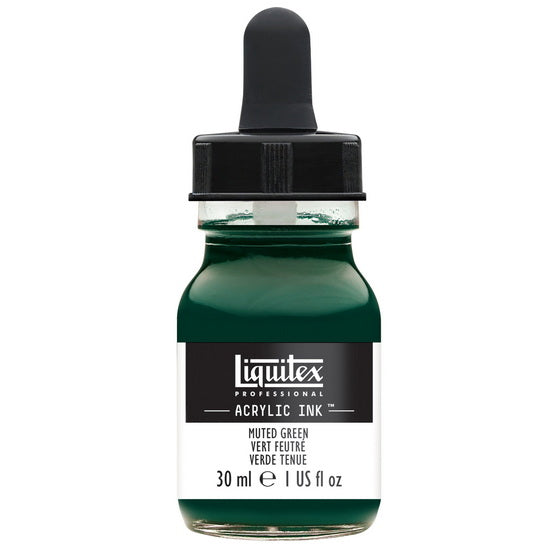 Encre acrylique vert feutré - 30ml