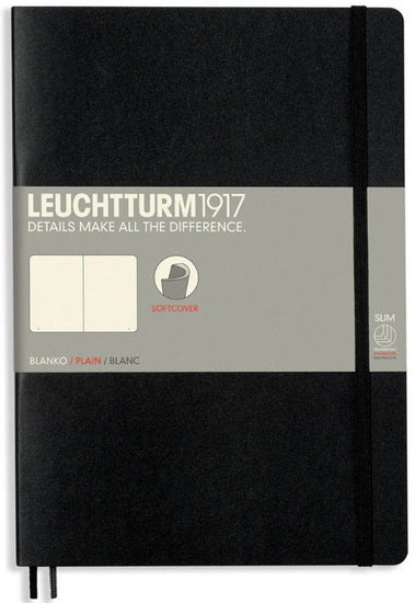 Notebook plain b5 123p black – DeSerres