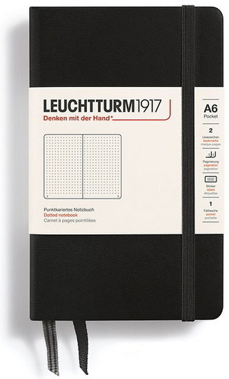 Notebook dotted a6 187p black