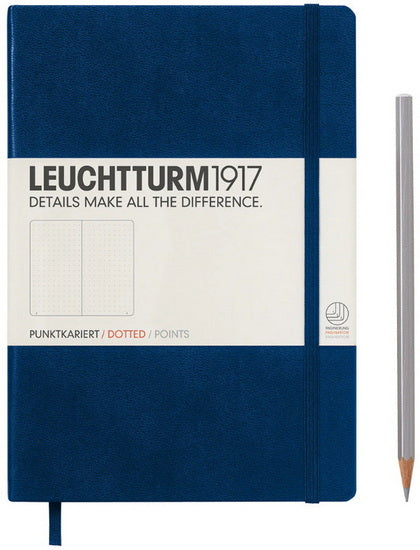 Notebook dotted a5 251p navy