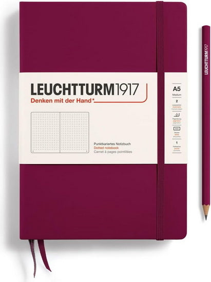 Notebook dotted a5 251p port red