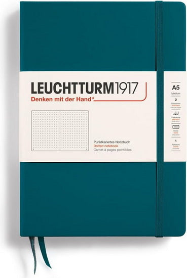 Cahier de notes pointillé a5 251p vert pacifique