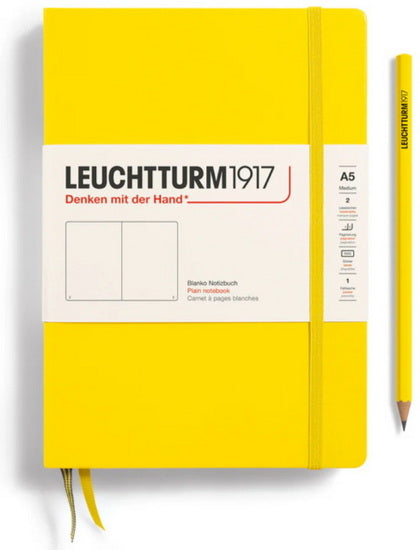 Notebook plain a5 251p lemon