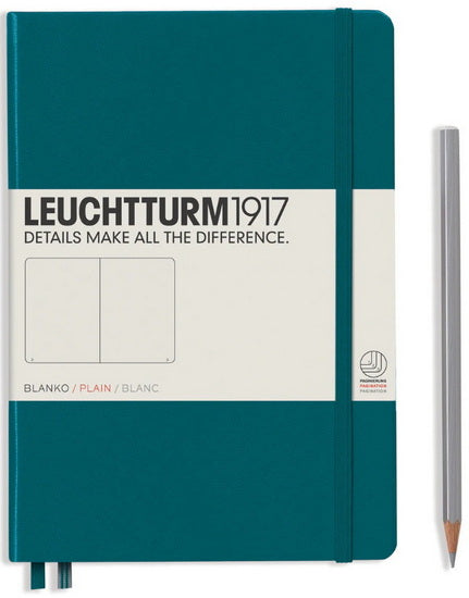 Notebook plain a5 251p pacific green